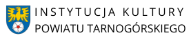 Logo powiatu Tarnogórskiego i napis instytucja kultury powiatu tarnogórskiego