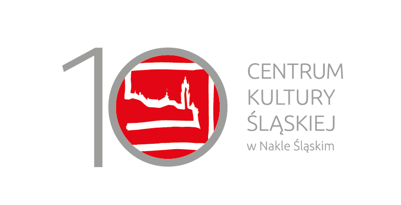 Logo 10 lat Centrum Kultury Śląskiej w Nakle Śląskim.